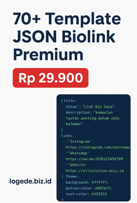 70+ Template JSON BIOLINK Premium
