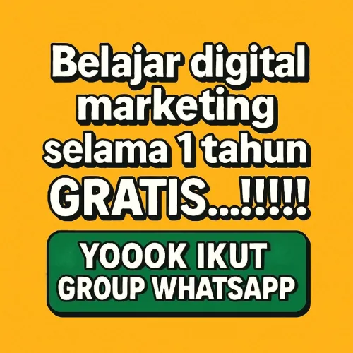 Belajar Digital Marketing Selama 1 tahun